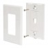 RedLink Plaque murale décora modulaire sans vis - 1 port - Blanc