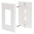 RedLink Plaque murale décora modulaire sans vis - 2 ports - Blanc