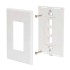 RedLink Plaque murale décora modulaire sans vis - 3 ports - Blanc