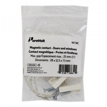 PureVolt  Magnetic Contact for Doors and Windows - 28 mm - N.C.