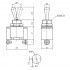 PureVolt Interrupteur à levier 2 positions ON/OFF - S.P.S.T.- 2 pins - 125V -15A