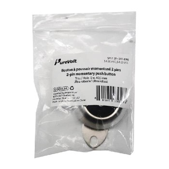 PureVolt  Momentary Push Button Switch - Round Head - N.O./N.C