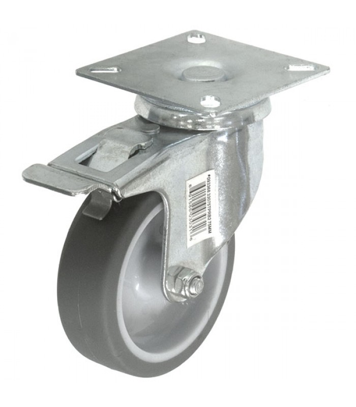 Swivel Caster with Brake - 121 lbs - 3