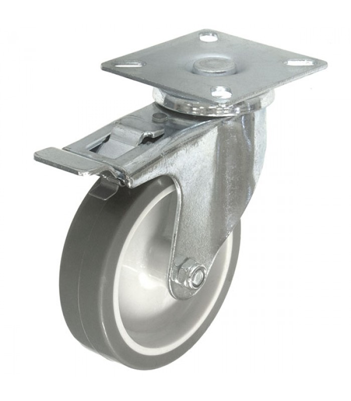 Swivel Caster with Brake - 154 lbs - 4