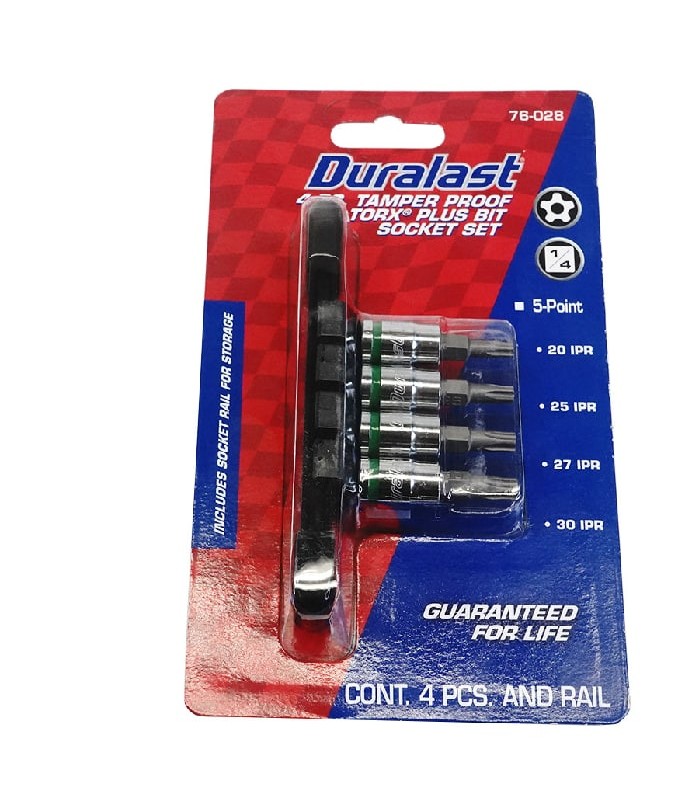 Ensemble d'embouts Torx étoile de 1/4 po - 4 pièces