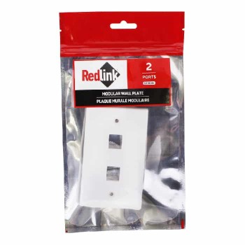 RedLink  Modular Wall Plate - 2 Ports - White