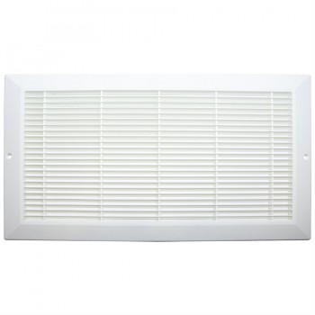 Plastic Sidewall Grill 6in x 14in White