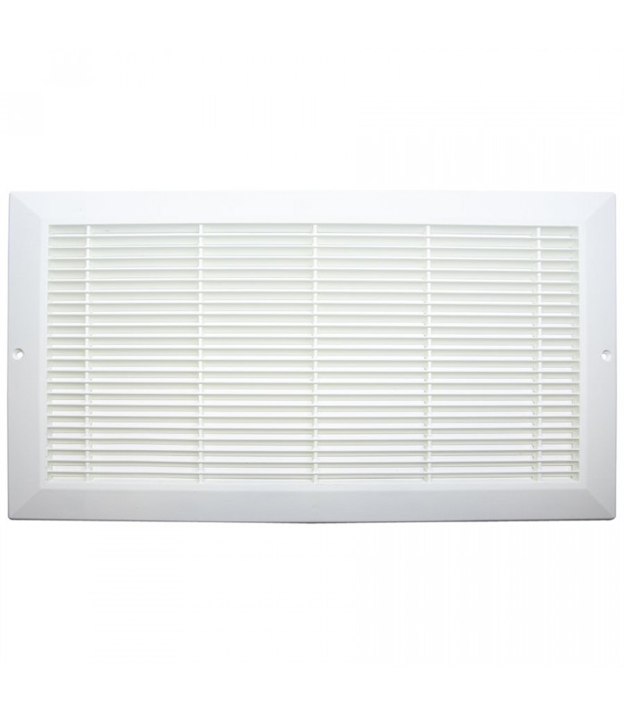Plastic Sidewall Grill 6in x 14in White