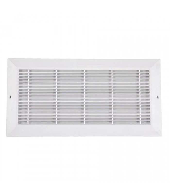 Plastic Sidewall Grill 8in x 14in White