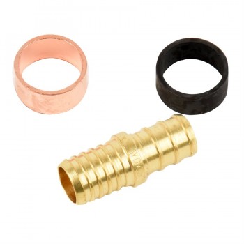 MANCHON 1/2" PEX AVEC BAGUE - SANS PLOMB