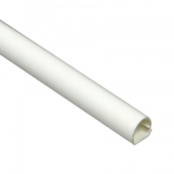 RedTools Cache-fil rond autocollant - 9.5 mm x 1.5 m - Blanc