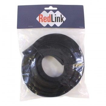 RedLink PET Expandable Braided Sleeving - 25 mm (1") Diameter - 10m - Black
