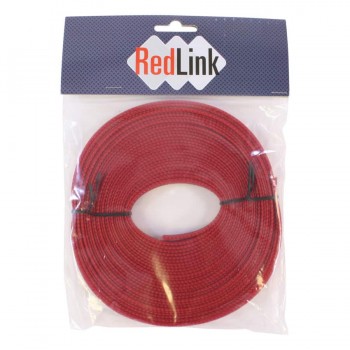 RedLink Gaine extensible tressée - Diamètre de 12 mm (1/2") - 10 m - Rouge
