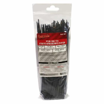 RedTools Nylon Cable Tie 8" - Black - Pack of 100