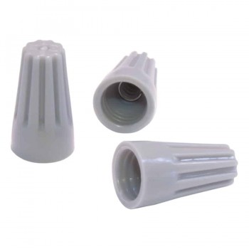 RedLink Connecteurs de fils électriques à visser - 18-16 AWG - Gris - Paquet de 100