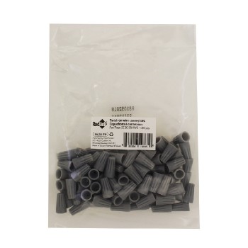 RedLink Connecteurs de fils électriques à visser - 18-16 AWG - Gris - Paquet de 100