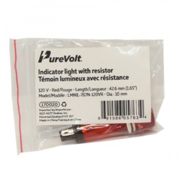PureVolt Témoin lumineux 120V - Rouge
