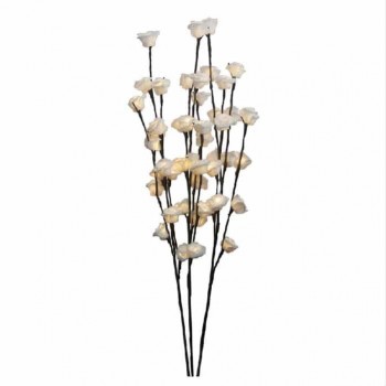 Ason Decor 48 LED Decorative Roses - 120 V AC - White