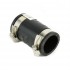 Flex Coupling 1-1/4 in x 1-1/4 in Clay to Plastic or Cast Iron