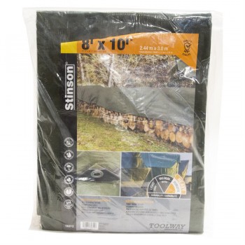 Stinson Bâche Ultra Robuste 8pi x 10pi Vert