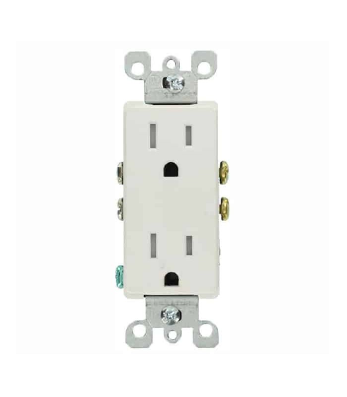 PureVolt Decora Tamper Resistant Duplex Outlet - 125V - 15A - White