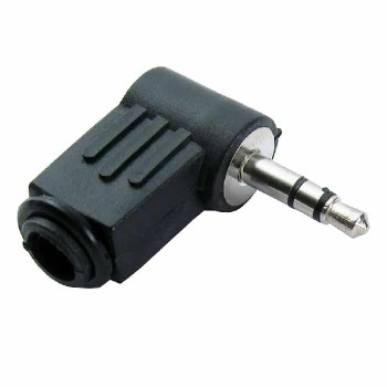 Connecteur 3.5 mm stéréo mâle à angle droit