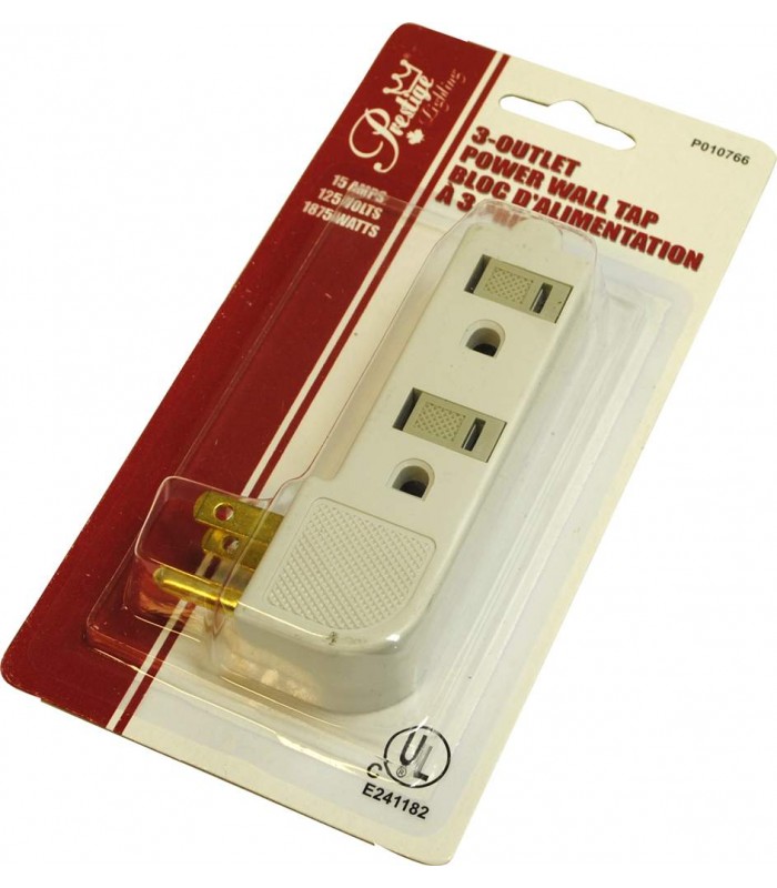 3-Outlet Power Wall Tap