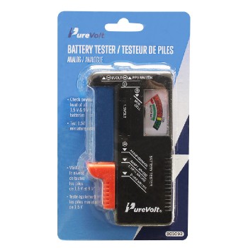 PureVolt Testeur de piles analogique - 1.5V à 9V