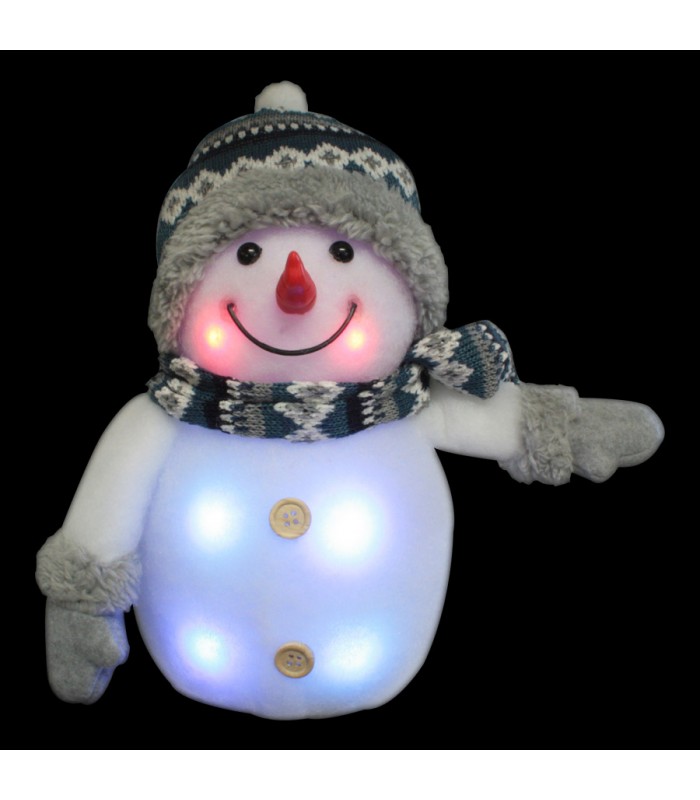 Ason Decor Bonhomme de neige lumineux à DEL - 20 cm