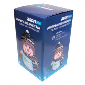 Ason Decor LED Lighted Snowman - 20cm