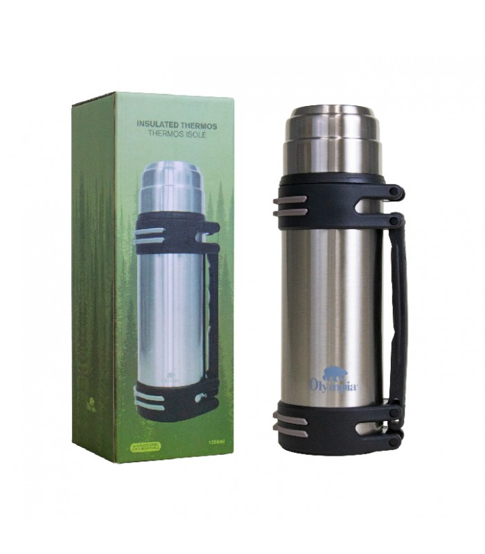 OLYMPIA - INSULATED FOOD THERMOS 1200 ML SILVER