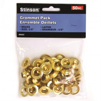 Stinson Oeillets en laiton 3/8" - Paquet de 50