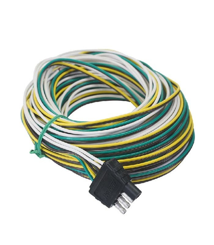 4-Way Wiring Harness with 2 Grounding Wires for Trailer - 12.19 m