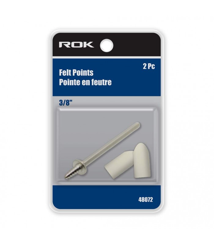 ROK Felt Point 3/8 With Mandrel - Pack of 2