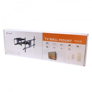 Ason Decor Support mural plein mouvement pour téléviseur à écran plat ou incurvé de 37 po à 90 po - 75 Kg