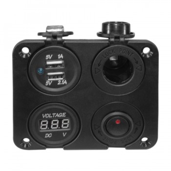 PureVolt Multiprise alllume-cigarette Qualité Marine (IP 66)