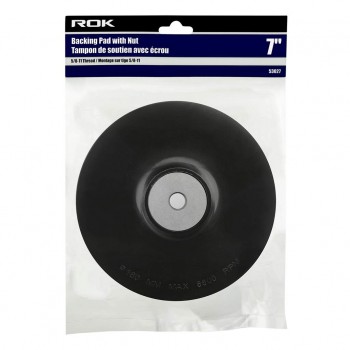 ROK 7 in. Plastic Backing Pad W/ Nut