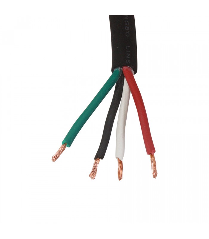 Cabtire Wire SJOOW 4c/16 AWG - Black - Sold by metre