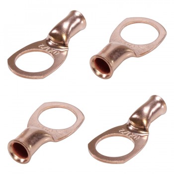 PureVolt 8 AWG Lug Terminal for 1/2" Screws - Pack of 4