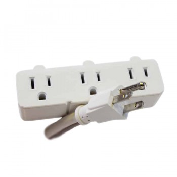 PureVolt Heavy Duty Extension Cord - 3-Outlet - Indoor/Outdoor - 125V - 13A - White - 1.8m