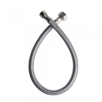 Tube d'alimentation en eau Acier inoxydable tressé 1/2 po. FIP x 1/2 po. FIP x 48 po.