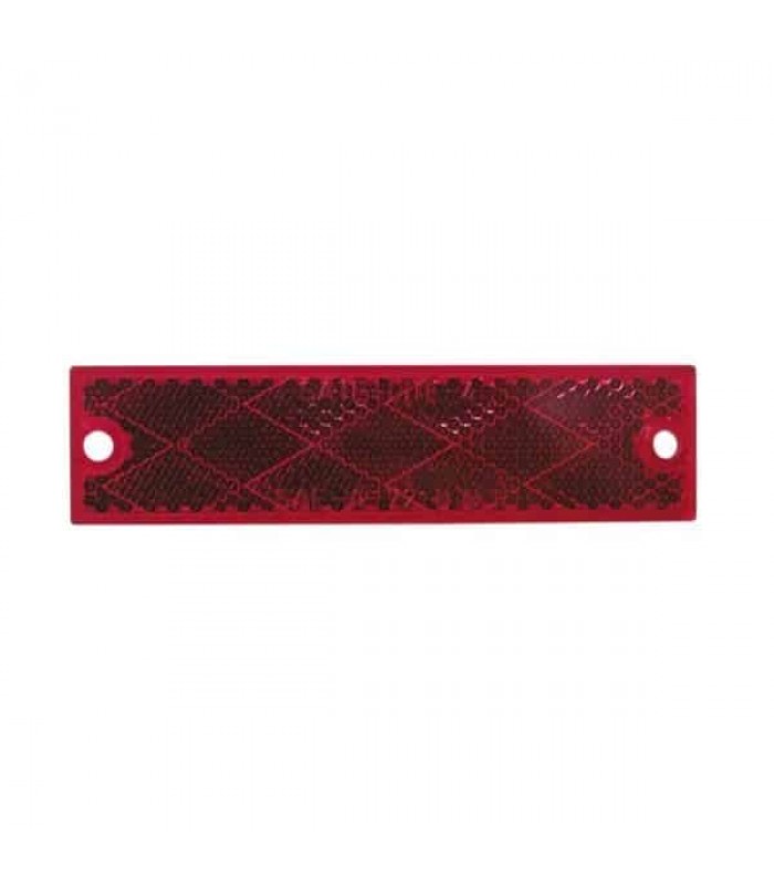 Rectangular Red Reflector - Pack of 2