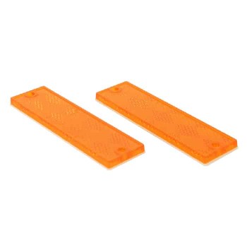 Rectangular Amber Reflector - Pack of 2