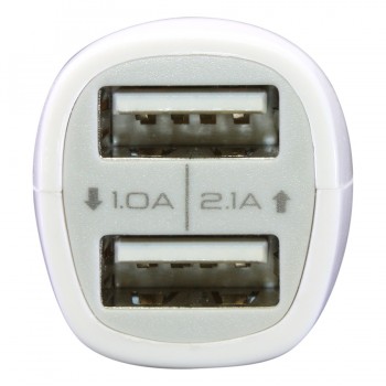 Ason Tech USB 2.1 Car charger - 2 Ports - White