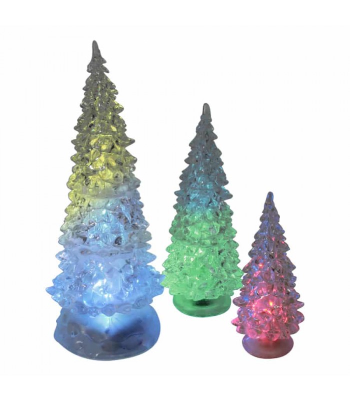 Ason Decor Sapins de Noël avec DEL - Paquet de 3