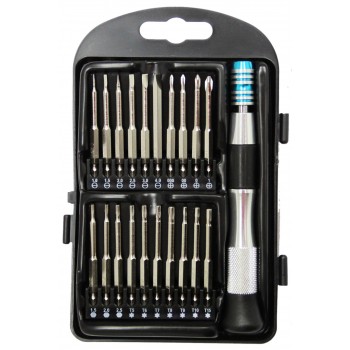 RedTools Precision Screwdriver Bit Set with Handle and Storage Case - 21 Pieces