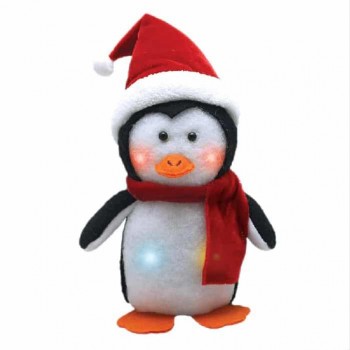 Ason Decor Pingouin en coton avec lumière DEL - 15 cm (6")