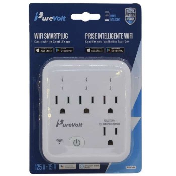 PureVolt WiFi Smart Plug - 125 V 15 A - 4 Outlets