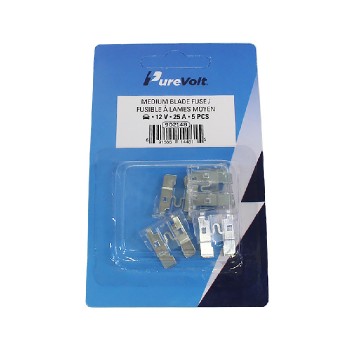 PureVolt Medium Blade Fuse ATC 25A 12V - Pack of 5