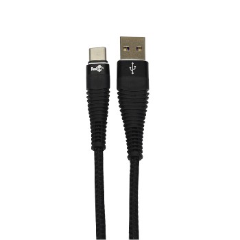 RedLink USB Male to Micro B Male Reinforced Cable - Black - 1m